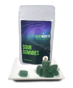 Sour-Gummies-Blueberry-Edibles-Gummies-Pot-and-Pan-Kitchen-HighNorth-Maine-Cannabis-Hero-Image